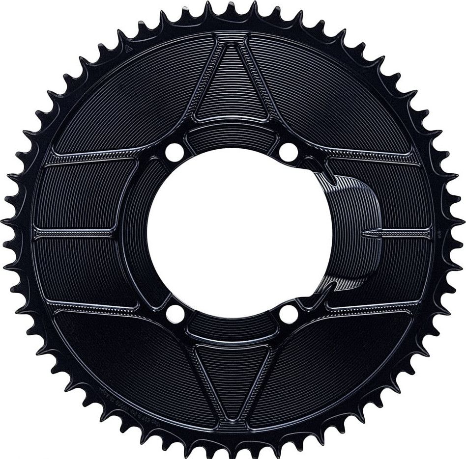 Alugear Aero Round 110 BCD 4-screw Asymmetric Shimano 12-speed