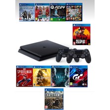 Sony Ps4 1 Tb Slim Kasa 13 Oyunlu Ürün 2 Adet V2 Kol Fiyatı