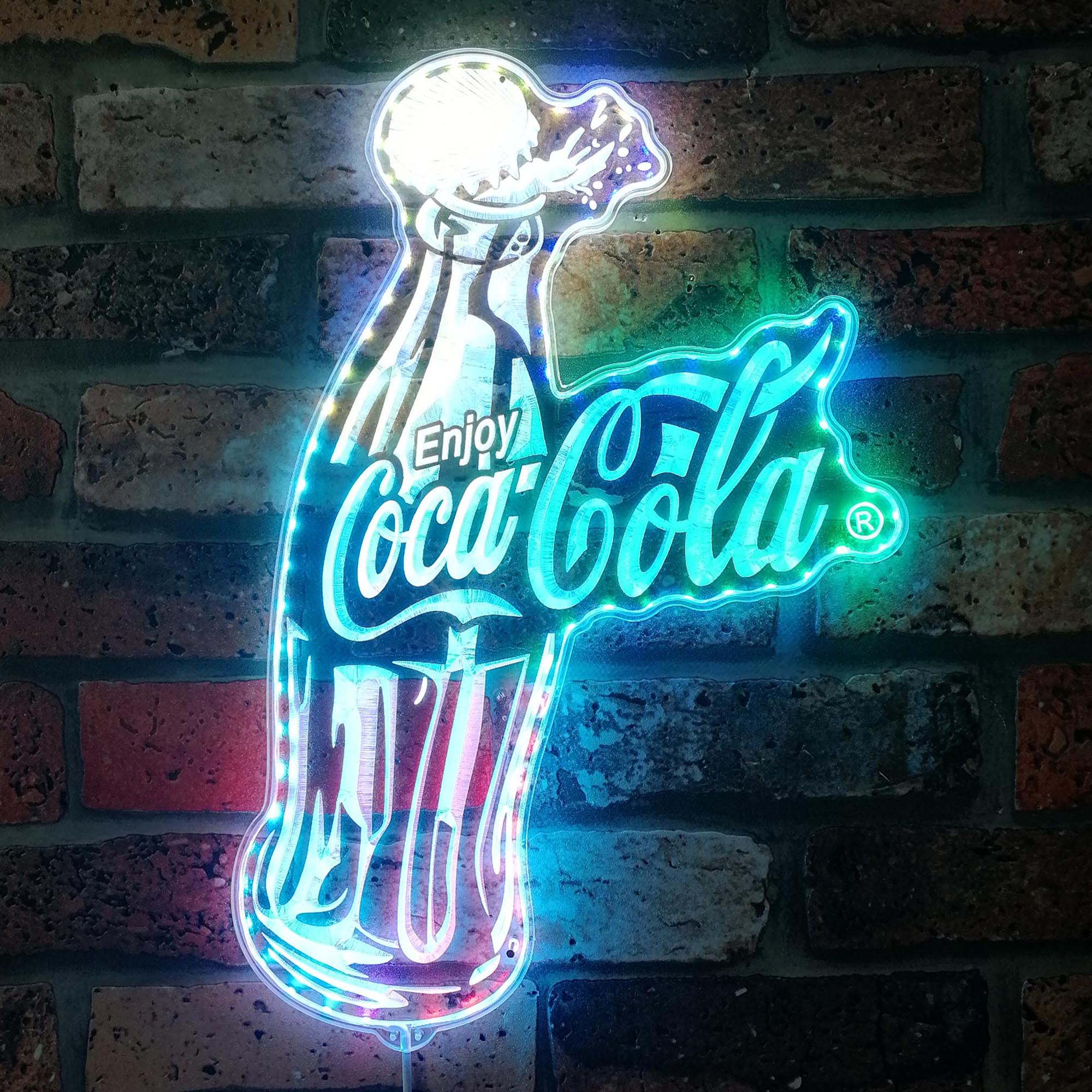 Coca Cola Bottle Dynamic RGB Edge Lit LED Sign | PROLEDSIGN