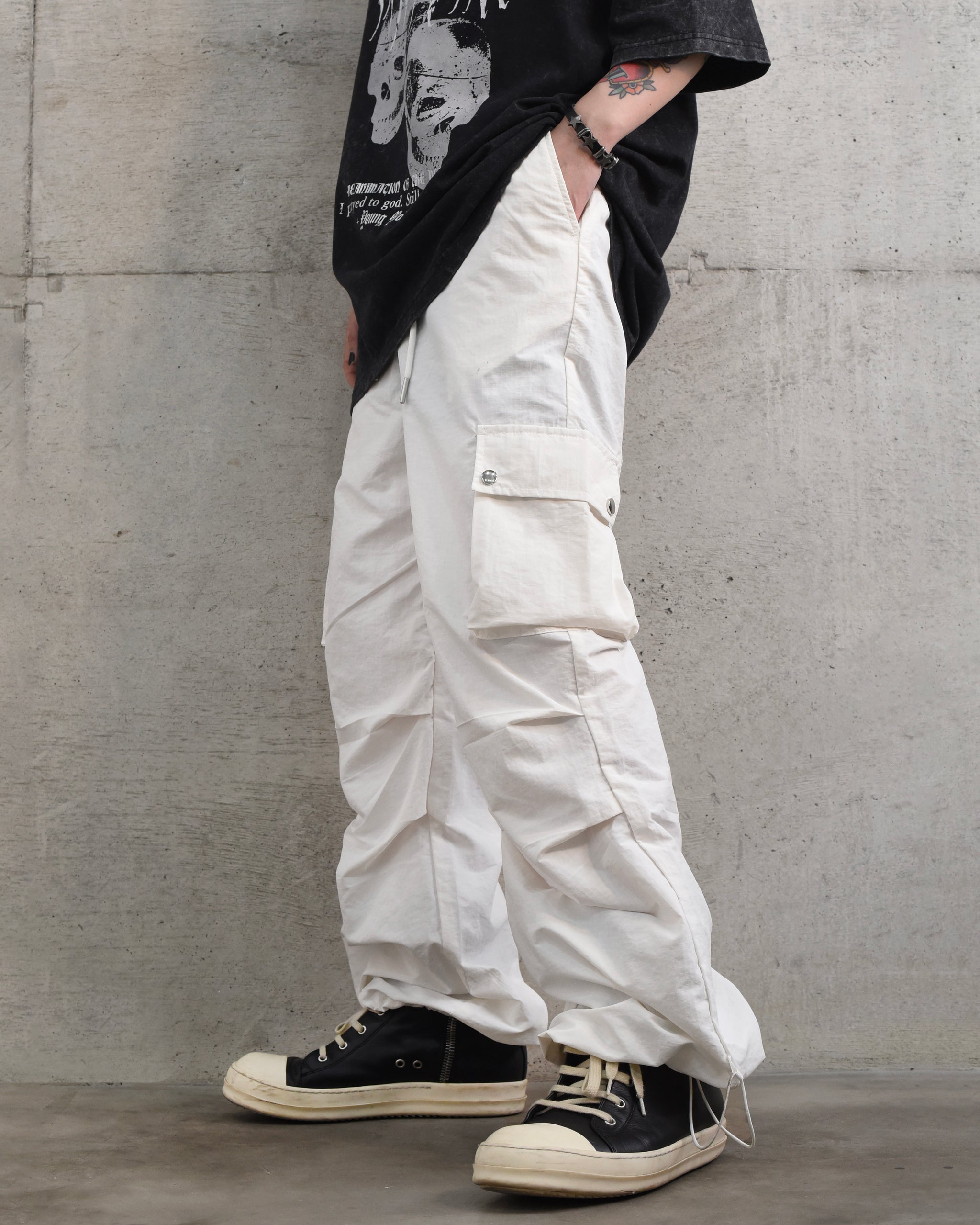 Snap Cargo Pants ホワイト – PROPCELL
