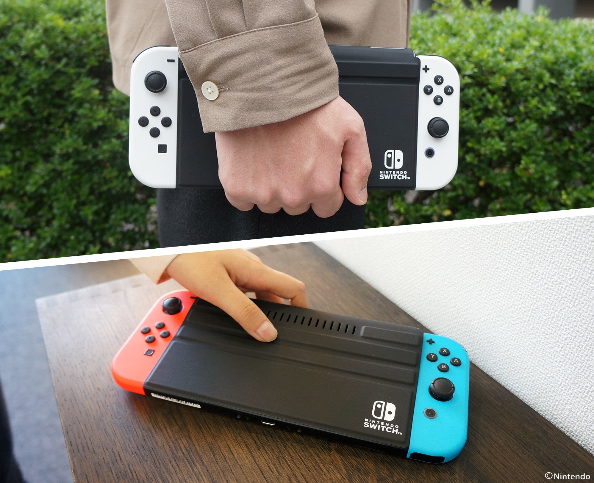 Nintendo Switchの画面を守る「newフロントカバー」、どの持ち方でも