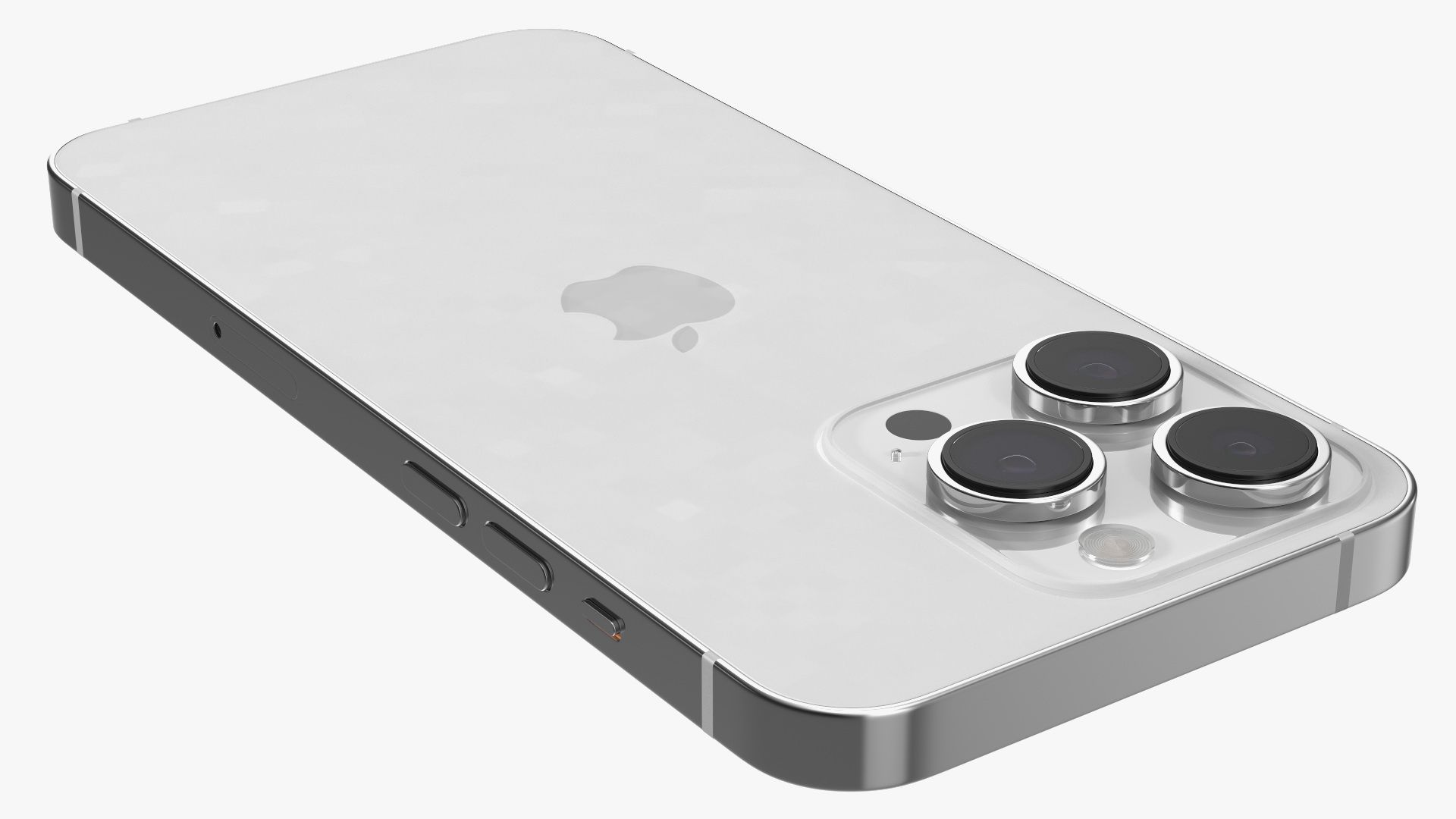 Apple iPhone 14 Pro Silver 3D Model $29 - .3ds .blend .c4d .fbx