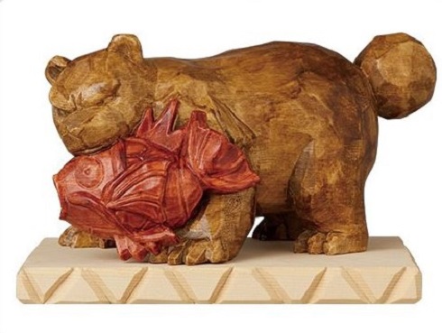 これが弱肉強食か ポケセンサッポロのリニューアル記念グッズ・木彫り