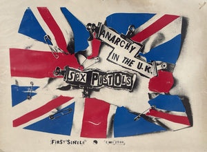 Sex Pistols - Anarchy In The U.K. Original Vintage Poster