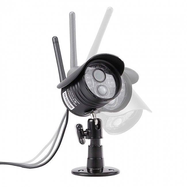 工事不要で設置できる、屋外用ワイヤレスカメラと7インチモニター