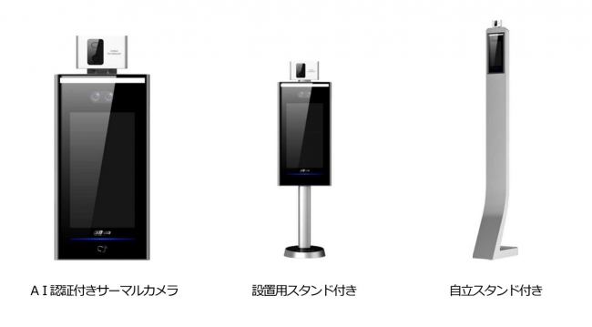 AI顔認証機能タブレット型 サーマルカメラ AI顔認証付きサーマルカメラ
