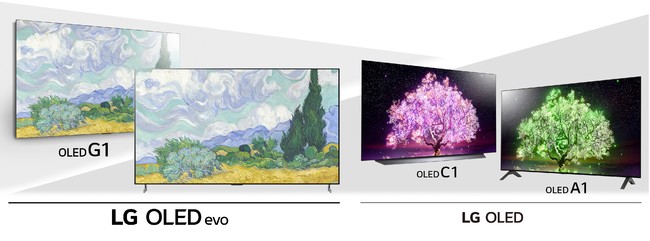 史上最高の次世代有機ELパネル「LG OLED evo」搭載G1シリーズを含む