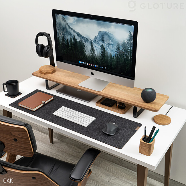 ☆新商品☆ 「OAKYWOOD デスクシェルフ デュアルモニタースタンド」を