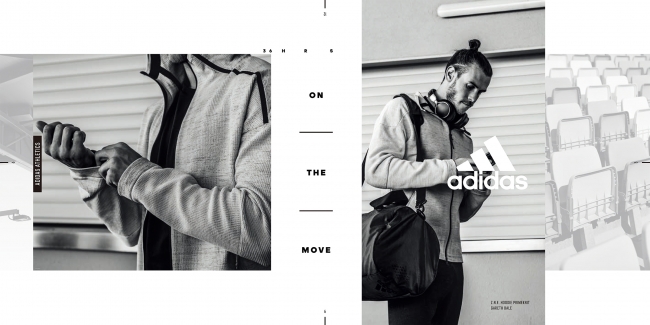 ADIDAS ATHLETICS」より『ATHLETES ON THE MOVE=移動するアスリート