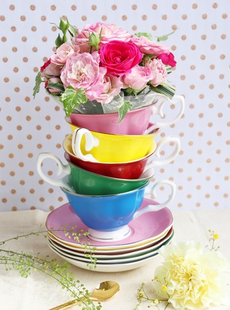お花」×「ティーカップ」で笑顔あふれる時間を『 Tea cup bouquet