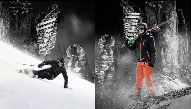 エンポリオ アルマーニ EA7」リサイクル素材を使用したスキーウエア