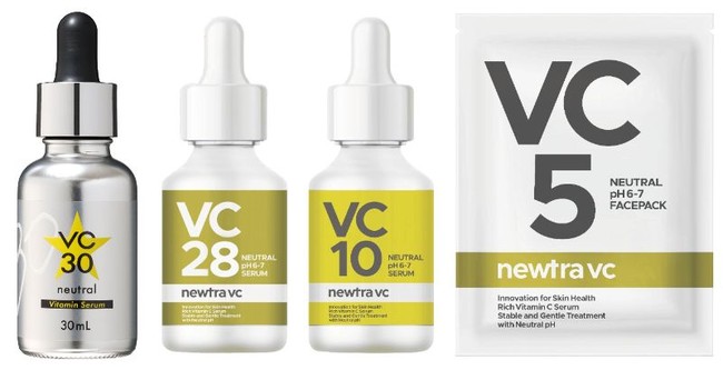 安定型中性ビタミンC誘導体 「MIRA-VC」配合「VC30 neutral」「newtra