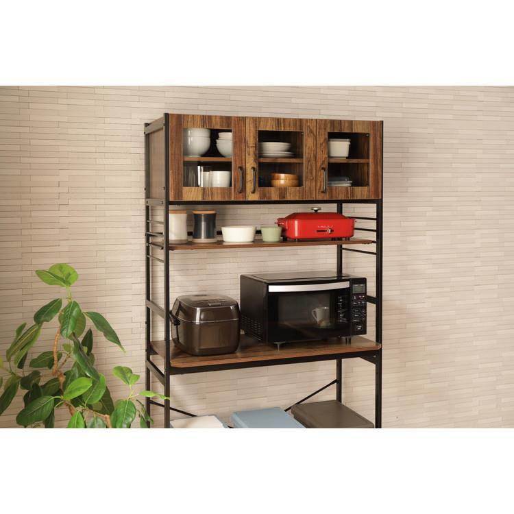 KR－930 ルナ キッチンラック BR(ブラウン): ダイニング家具