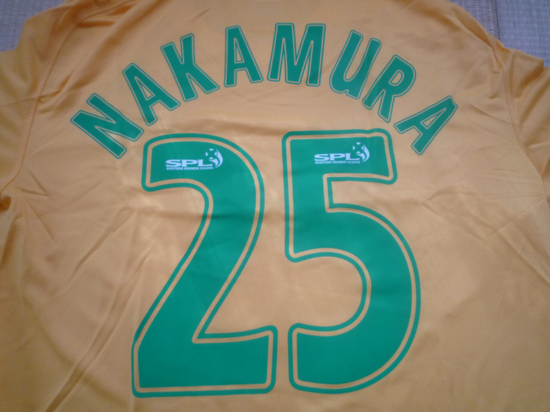 NIKE セルティック 08/09 ユニフォーム アウェイ 半袖 #25 中村俊輔