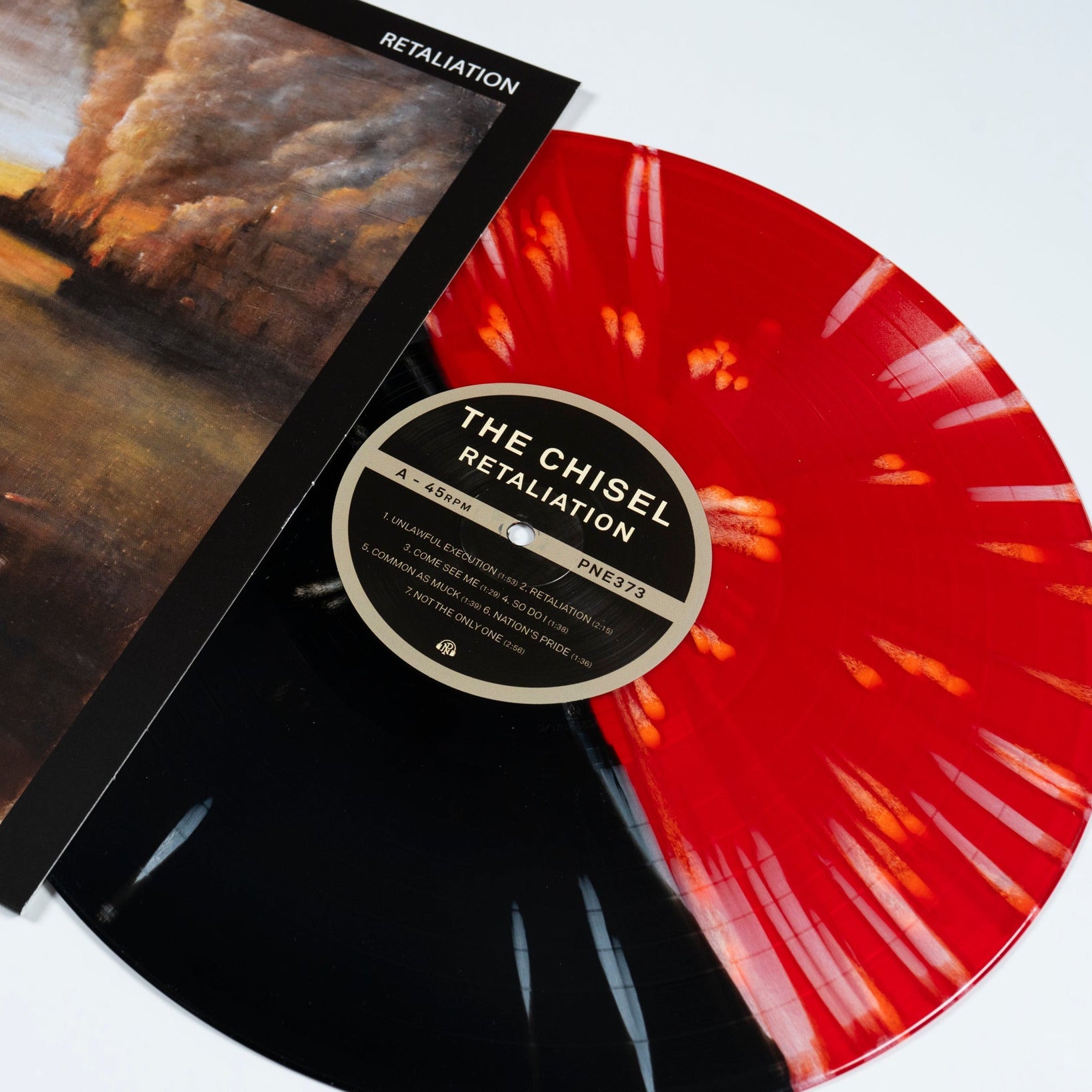 Retaliation - Half Black/Half Red W/ Heavy White Splatter LP