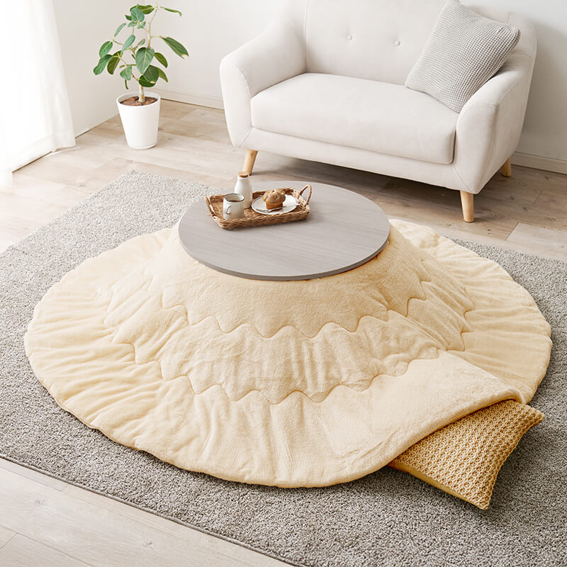 折りたたみ円形こたつ [直径68][単品/セット] Mone+Luna/moku moku