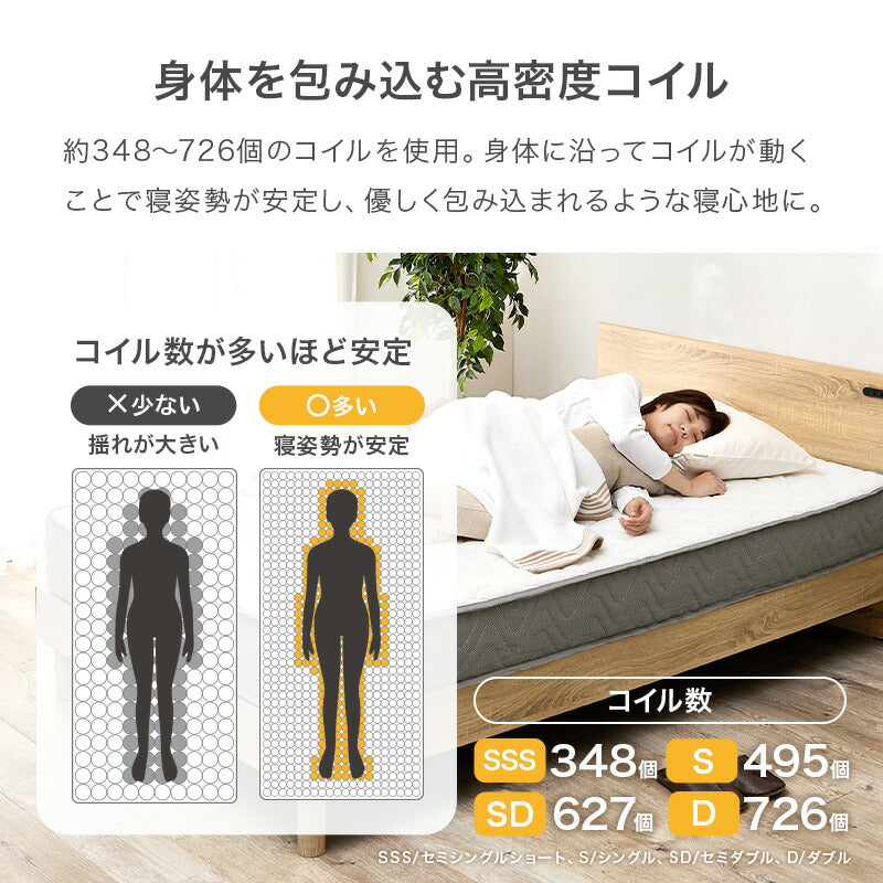 ポケットコイルマットレス [SSS/S/SD/D] | おしゃれな家具・インテリア