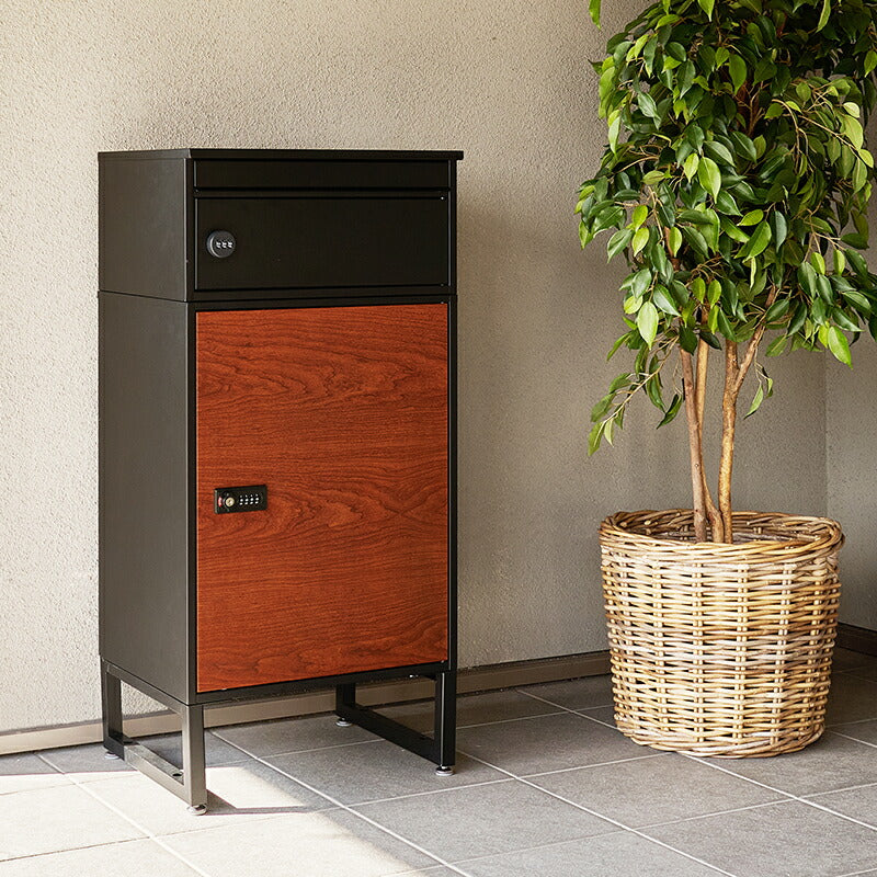 宅配ボックス ポスト一体型 ゼロリターンキー付き [幅45cm