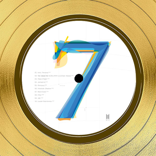 BTS - Map of the Soul 7 Gold LP Limited Signature Edition Custom