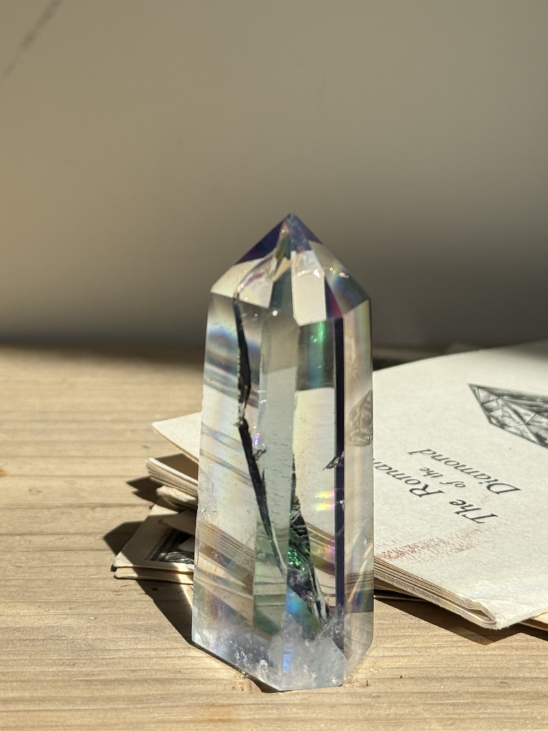 MOMOMOON】レインボーオーラクリスタル（水晶）ポイント A | 天然石