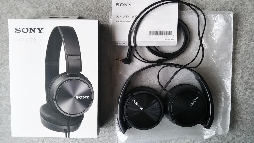 SONY（ソニー） MDR-ZX310-B ブラック ダイナミック密閉型ヘッドホン