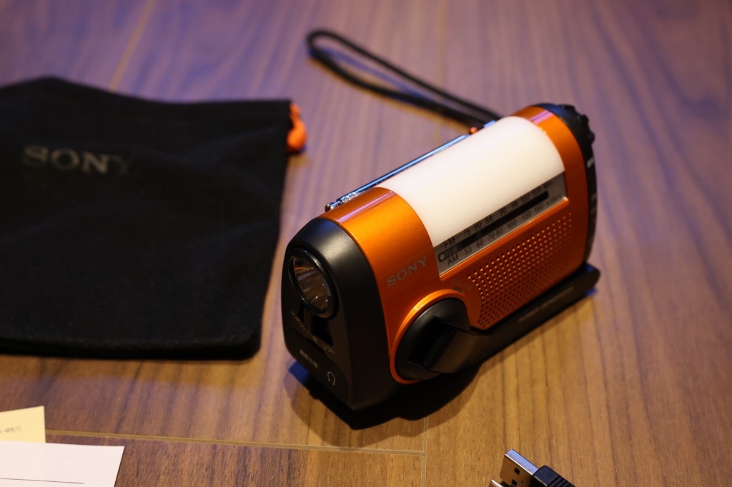 ソニー ICF-B09 D 手回し充電ラジオ(オレンジ)のレビュー・口コミ