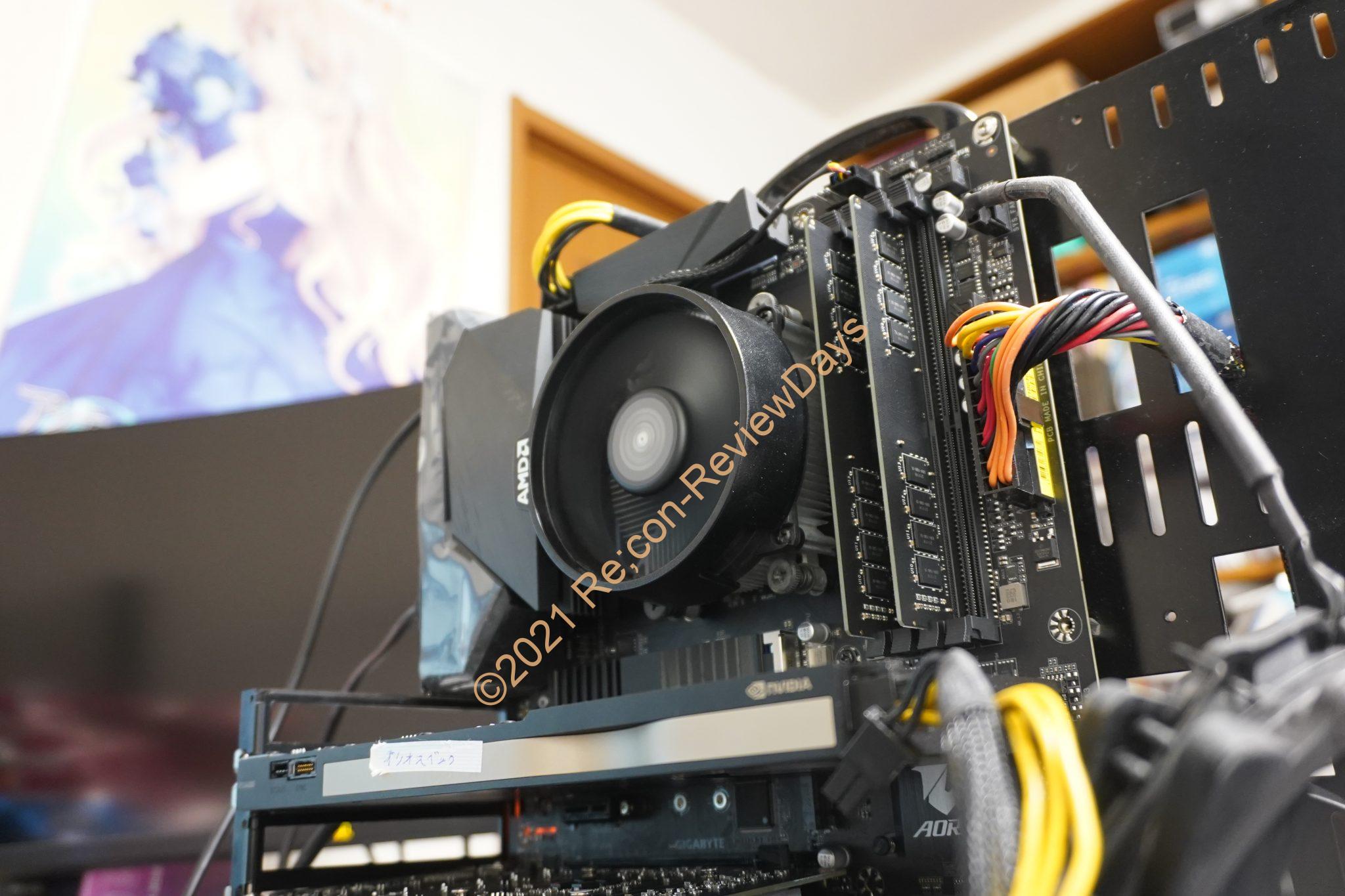 AMD Ryzen 9 5950Xをリテールクーラー「Wraith Stealth」ではフル