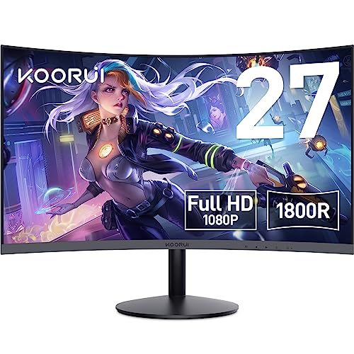 楽天市場】KOORUI モニター 27インチ 75Hz 5ms 曲面 モニター VAパネル