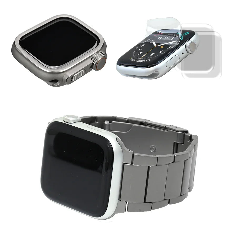 チタン アップルウォッチ バンド メンズ 高級 ベルト Apple Watch