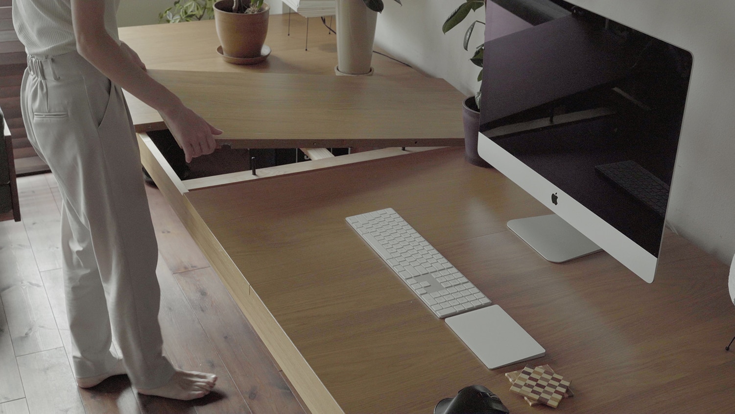 IKEA/イケア/通販】 BJURSTA ビュースタ 伸長式テーブル, オーク材突き