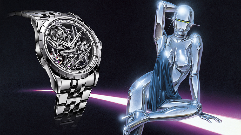 Roger Dubuis Unveils a New Excalibur Watch With Artist Hajime Sorayama