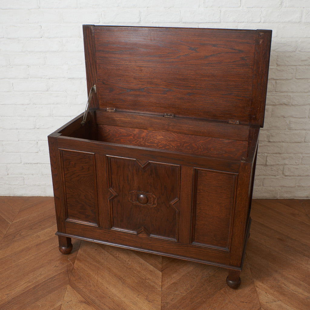 英国アンティーク オーク材 ブランケットボックス｜rocca rocca