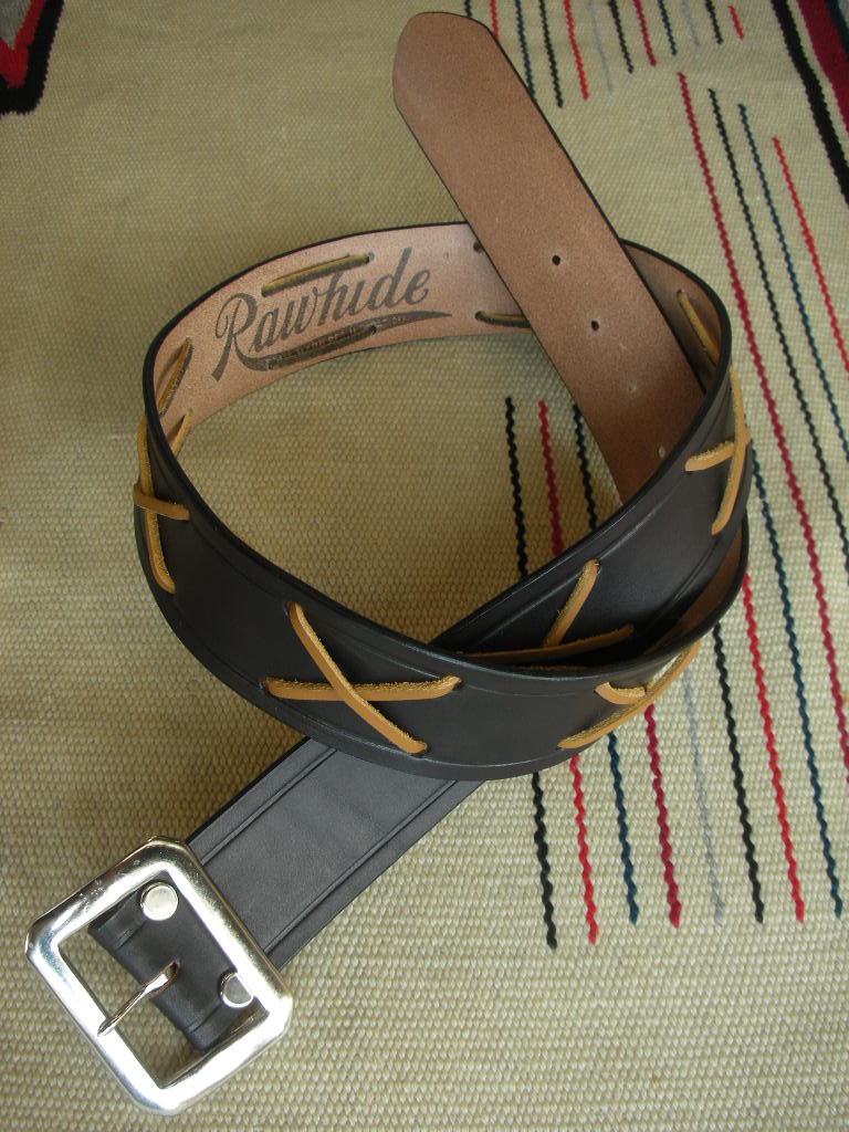 RAWHIDE THE WILD ONE JOHNNY 乱暴者マーロンブランド LACE BELT LOT