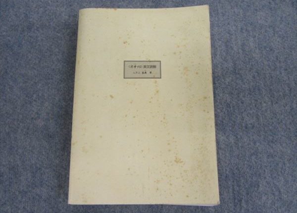 駿台文庫 思考する英文読解 入不二基義 | 大学受験 絶版参考書 博物館