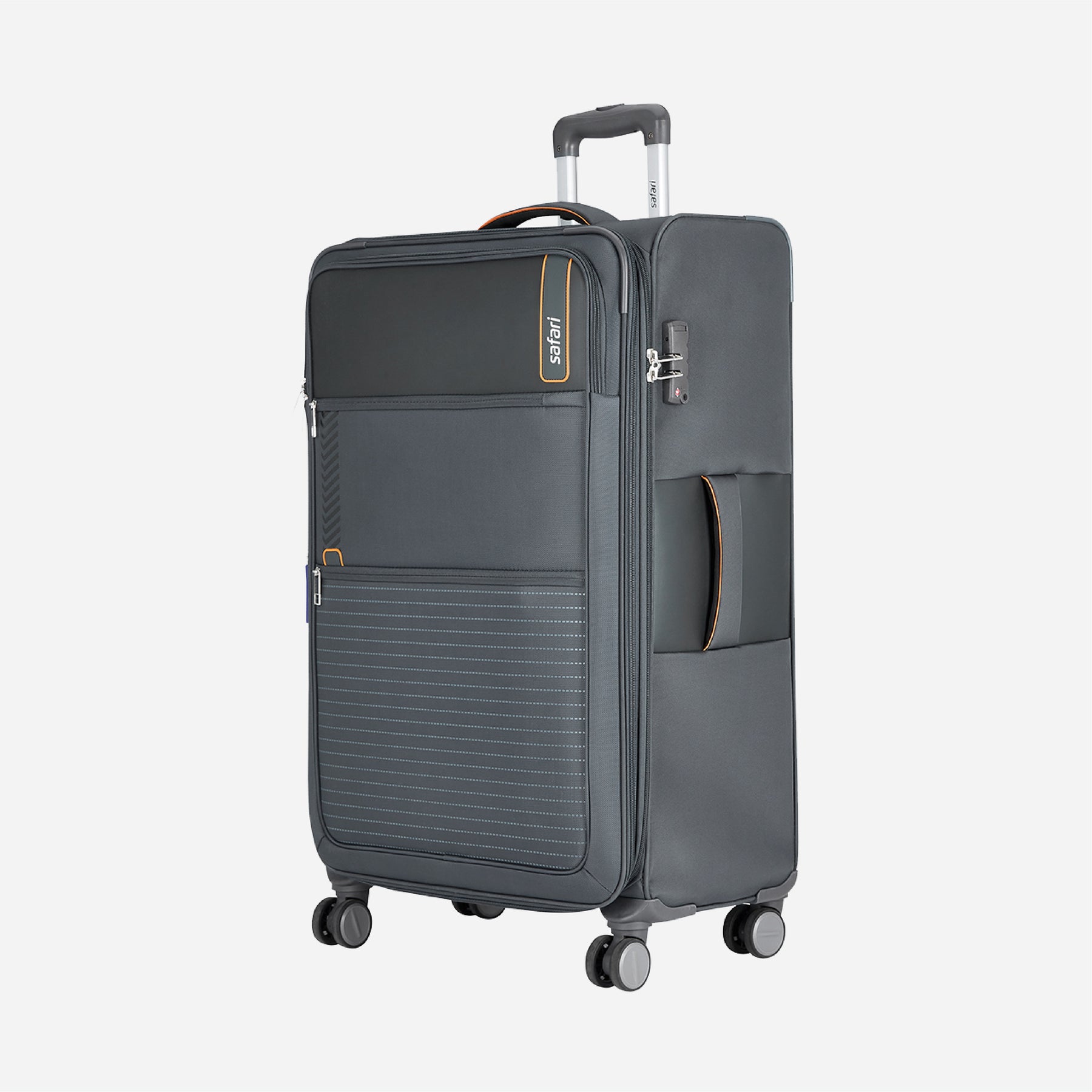 Buy Safari Jetsetter 57/71/81 cm Grey Trolley Bag Online