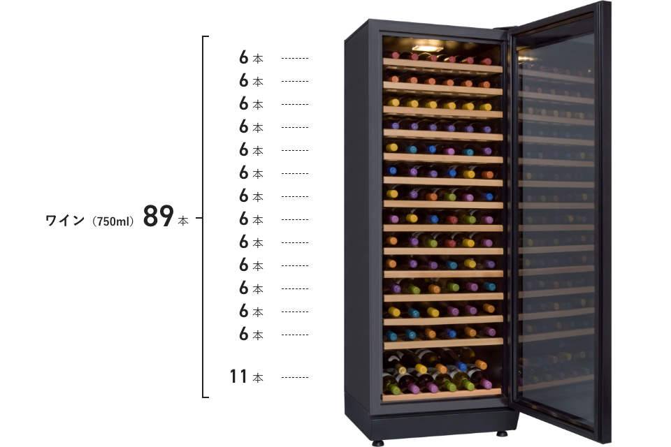 SAF-280G-BB | FURNIEL | 製品一覧 | ワインセラー・日本酒セラーの