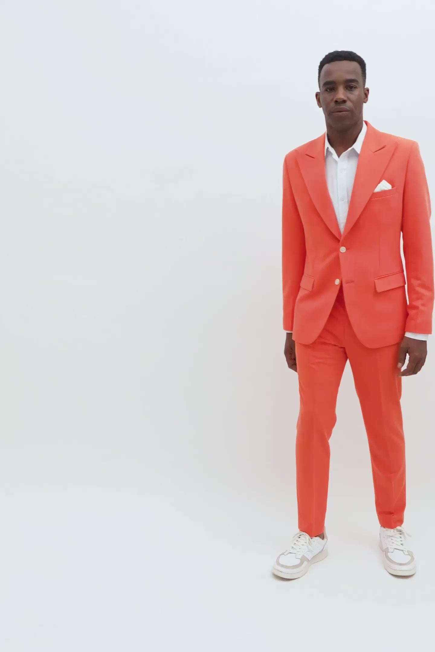 Hudson Orange Stretch Suit - SARTORO