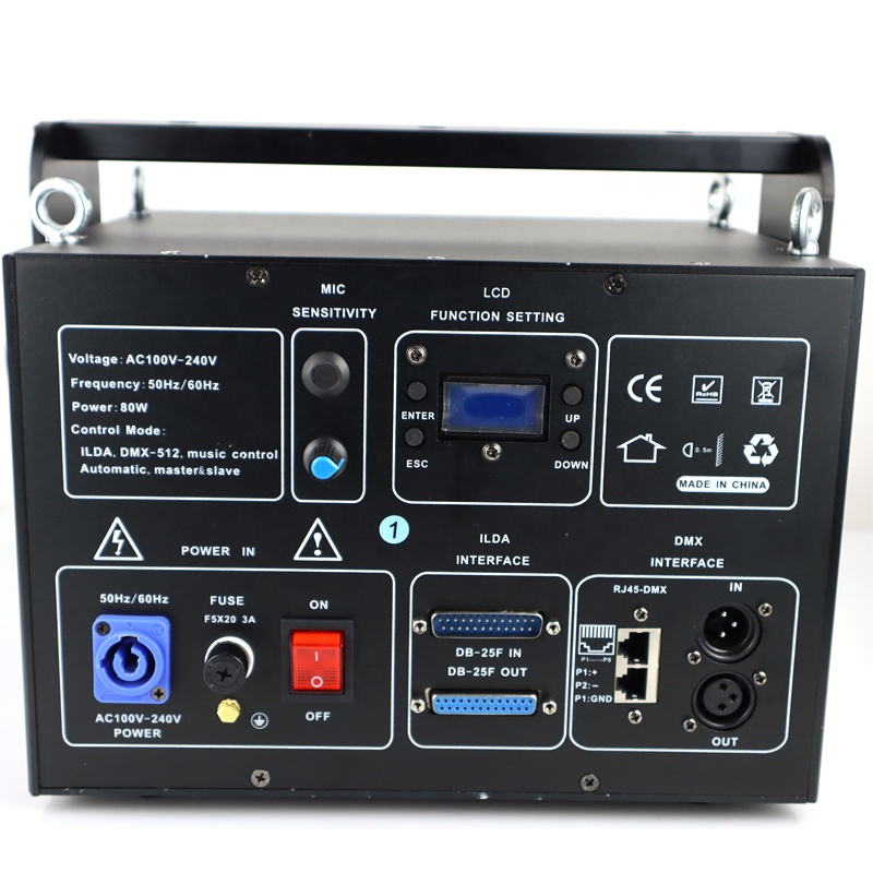 ILDA 5W RGB Animation Laser Projector - 10W DJ Party Lights with