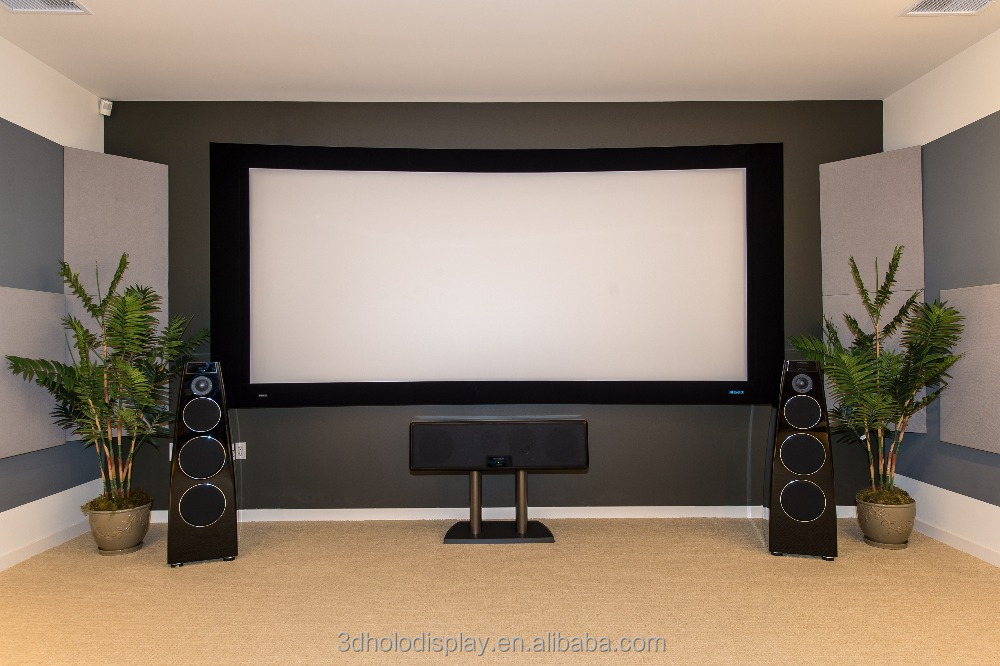 16:9 カーブ固定フレームプロジェクタースクリーン ホームシアター用