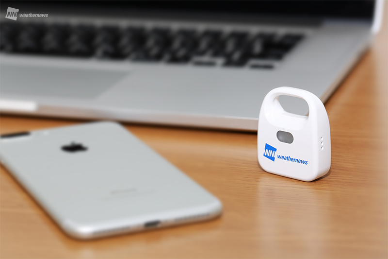 ウェザーニューズが小型気象センサーを発売、スマホ連携で全国規模の