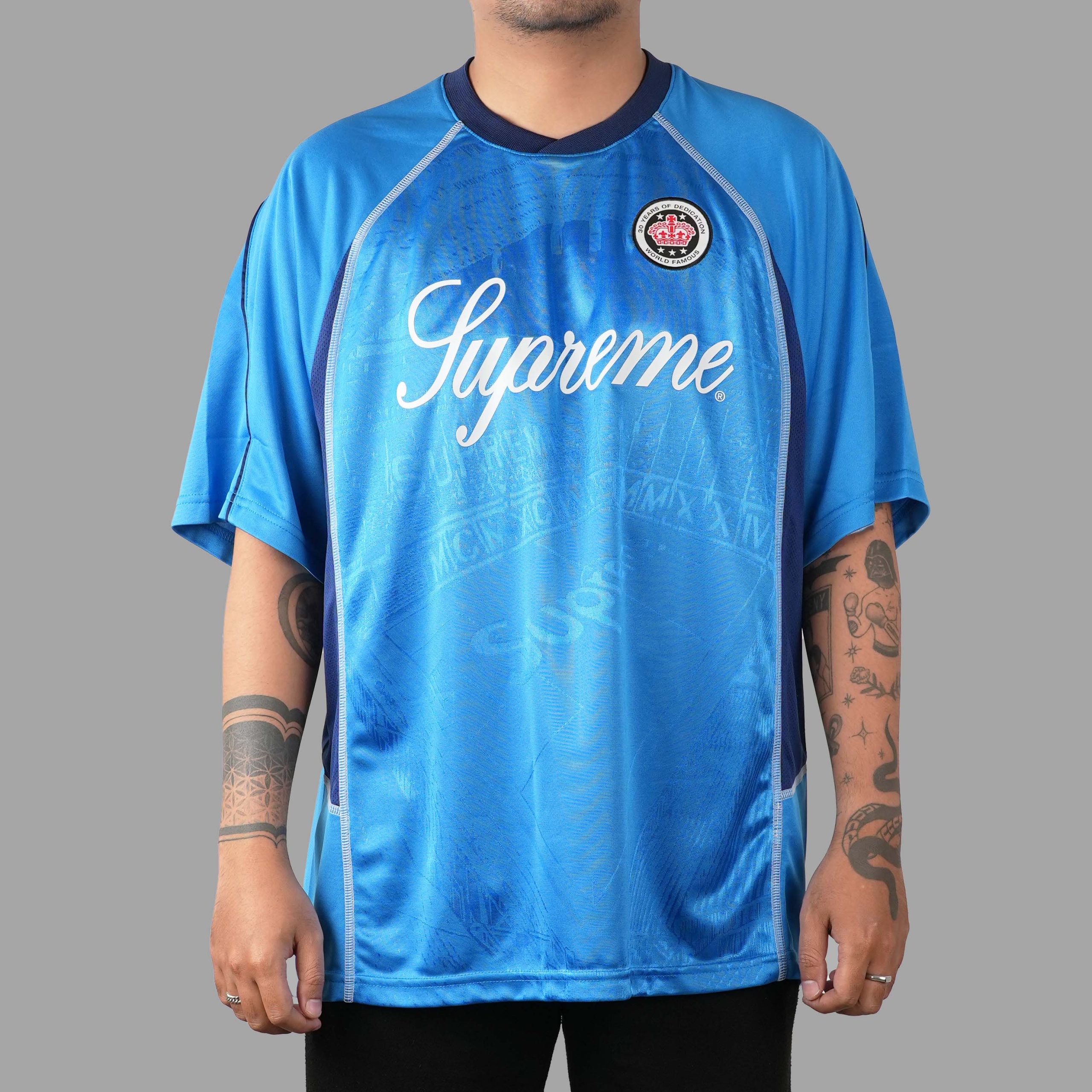 Supreme Jacquard Soccer Jersey Blue | Senikersku
