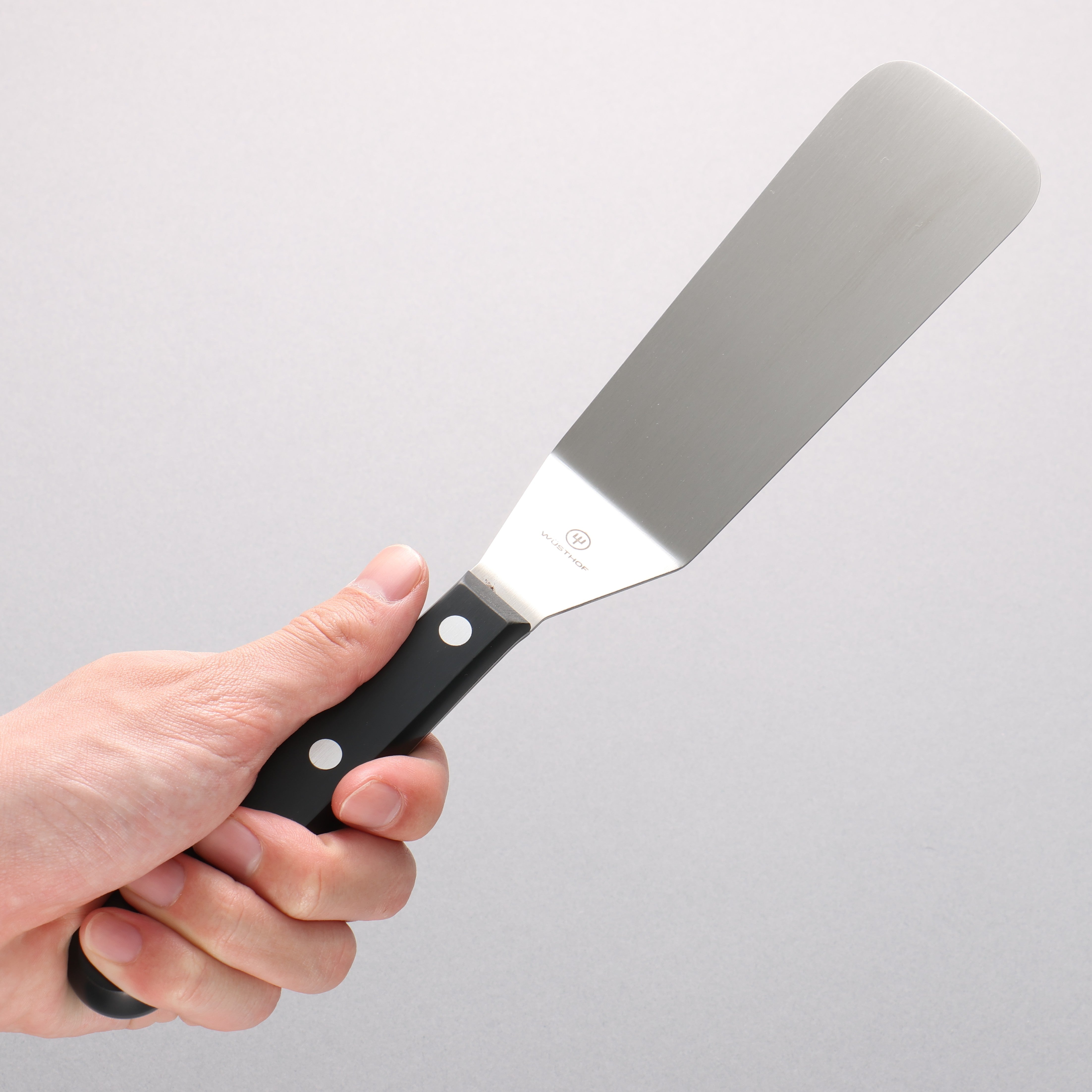 ヴォストフ ステンレス鋼 ターナー 120mm 黒プラスチック柄 – 清助刃物