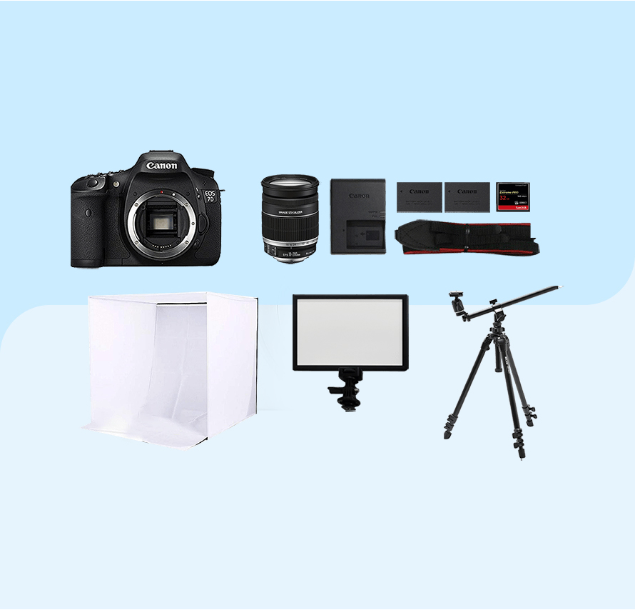 カメラレンタル] 料理・趣味撮影セット｜物撮り用カメラ撮影セット