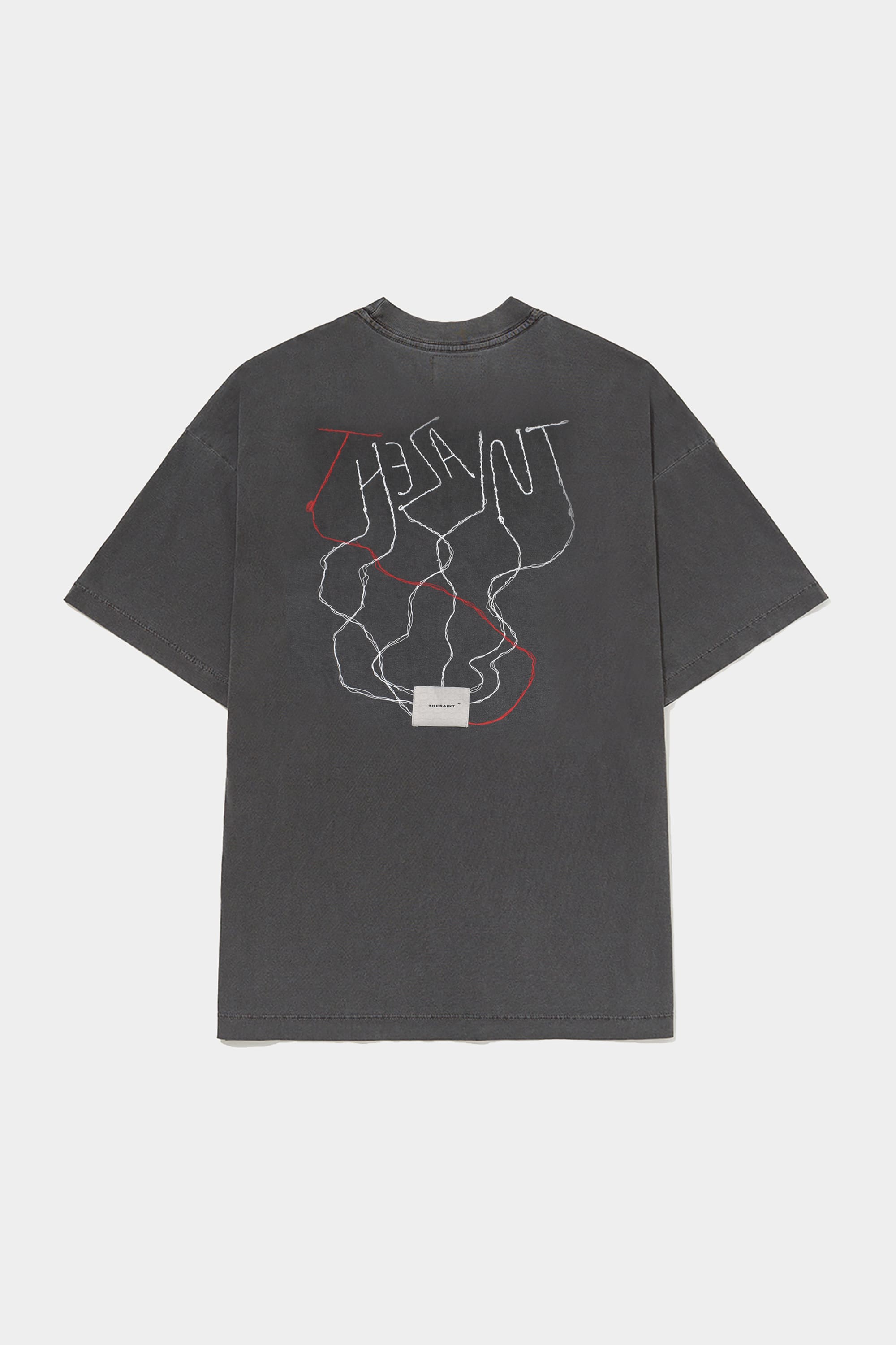 Camiseta TheSaint Oversized Wire Stoned Black - Streetwear