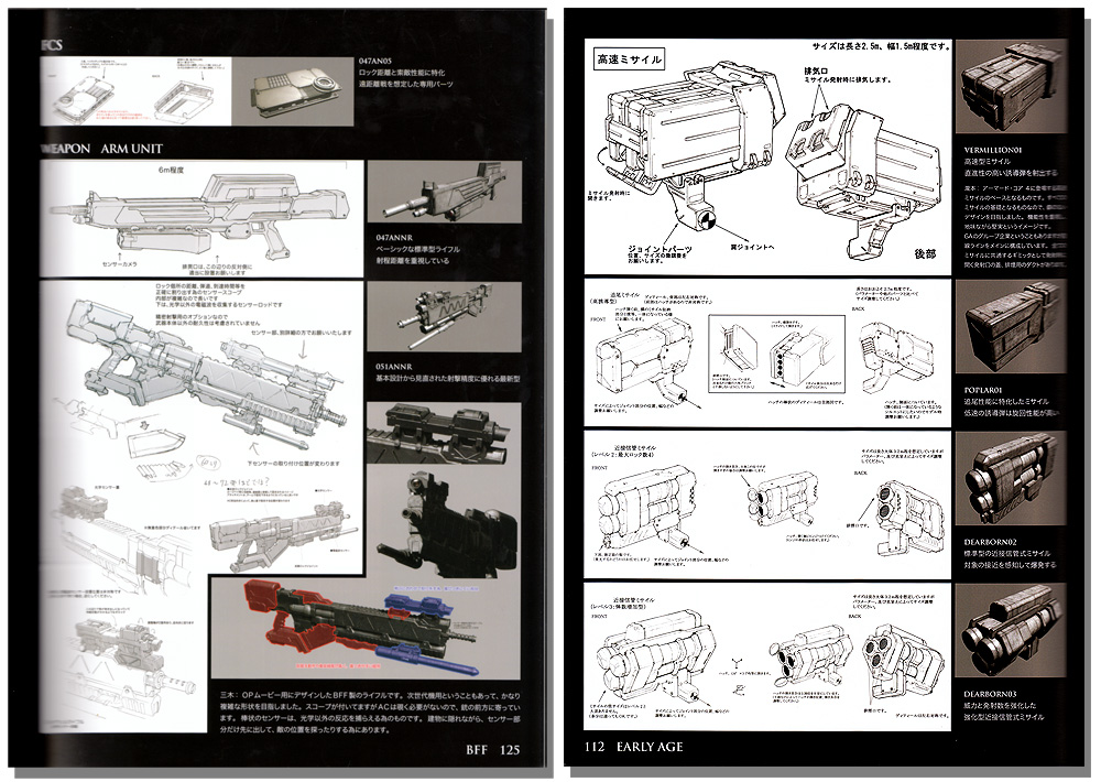 Armored Core Designs 4 & for Answer Art Book