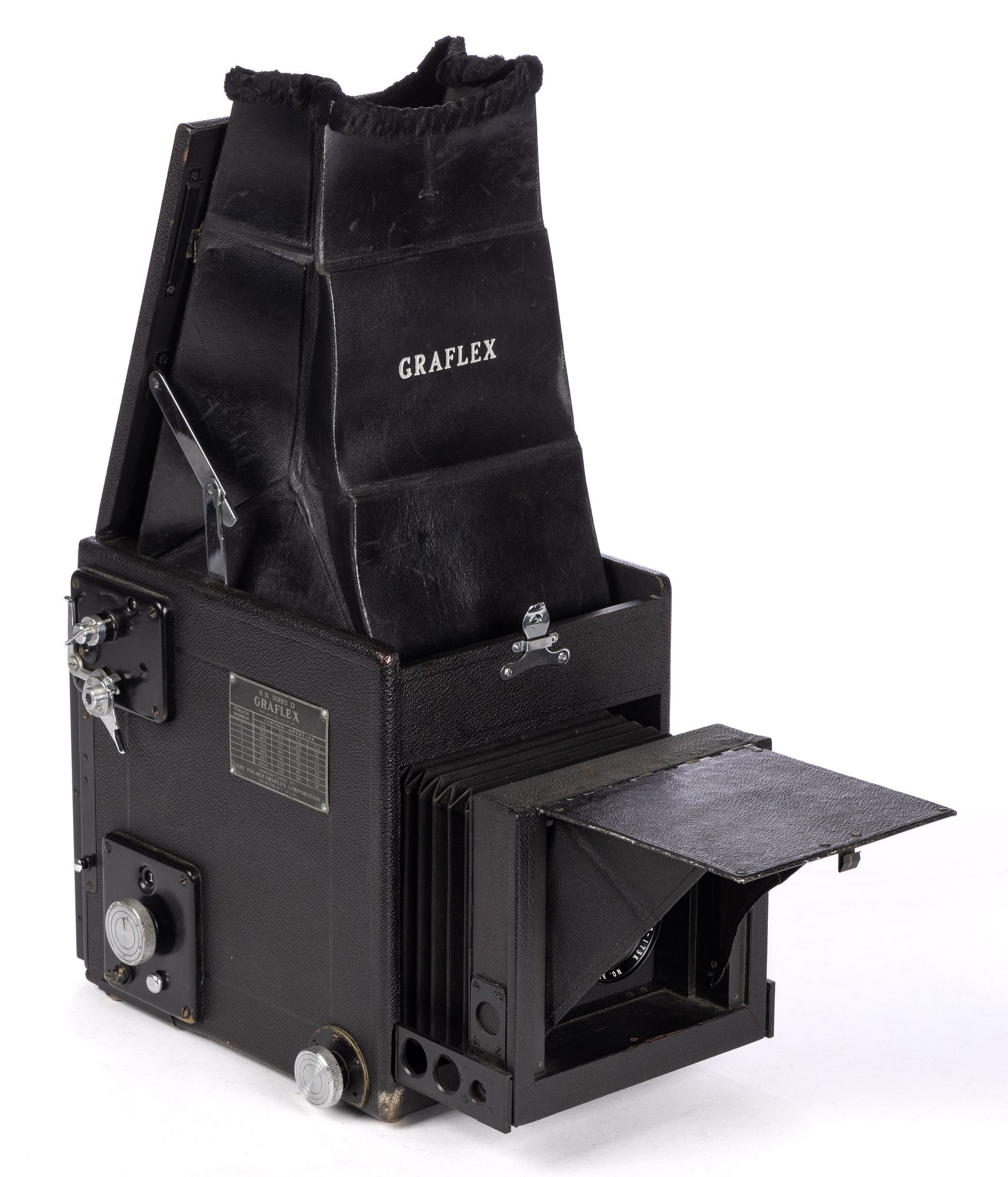 ANTIQUE GRAFLEX RB SERIES D 4X5 REFLEX CAMERA sold at auction on