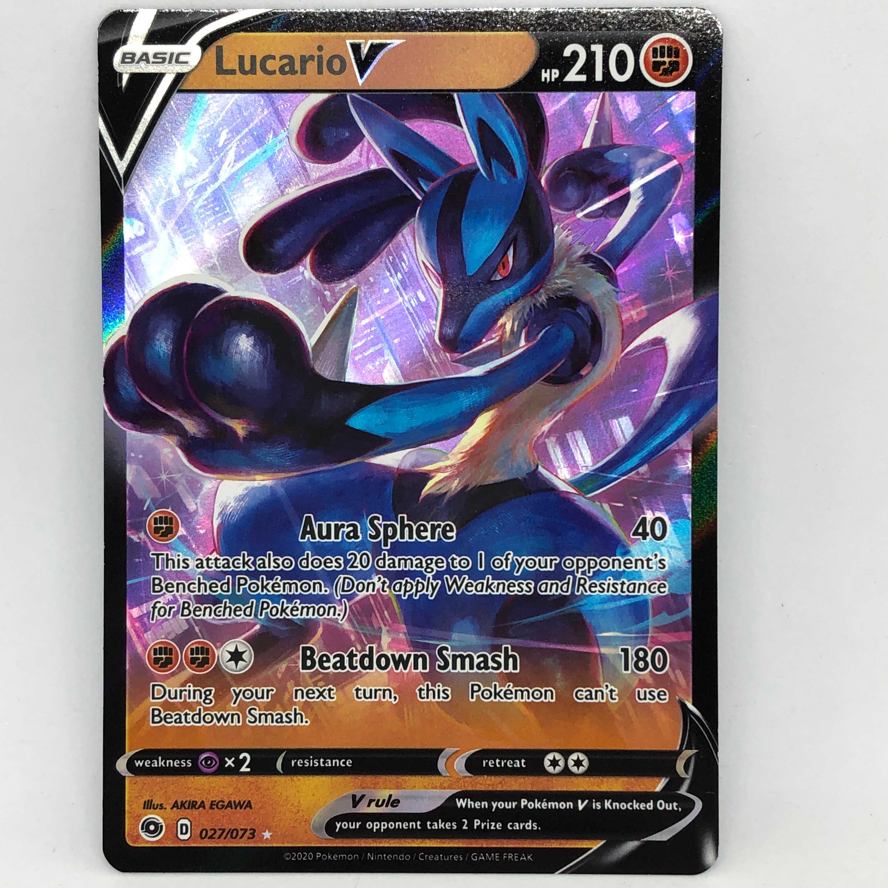 ポケモンカード 海外 ルカリオV ウルトラ （検索 ポケカ 英語 北米 1枚
