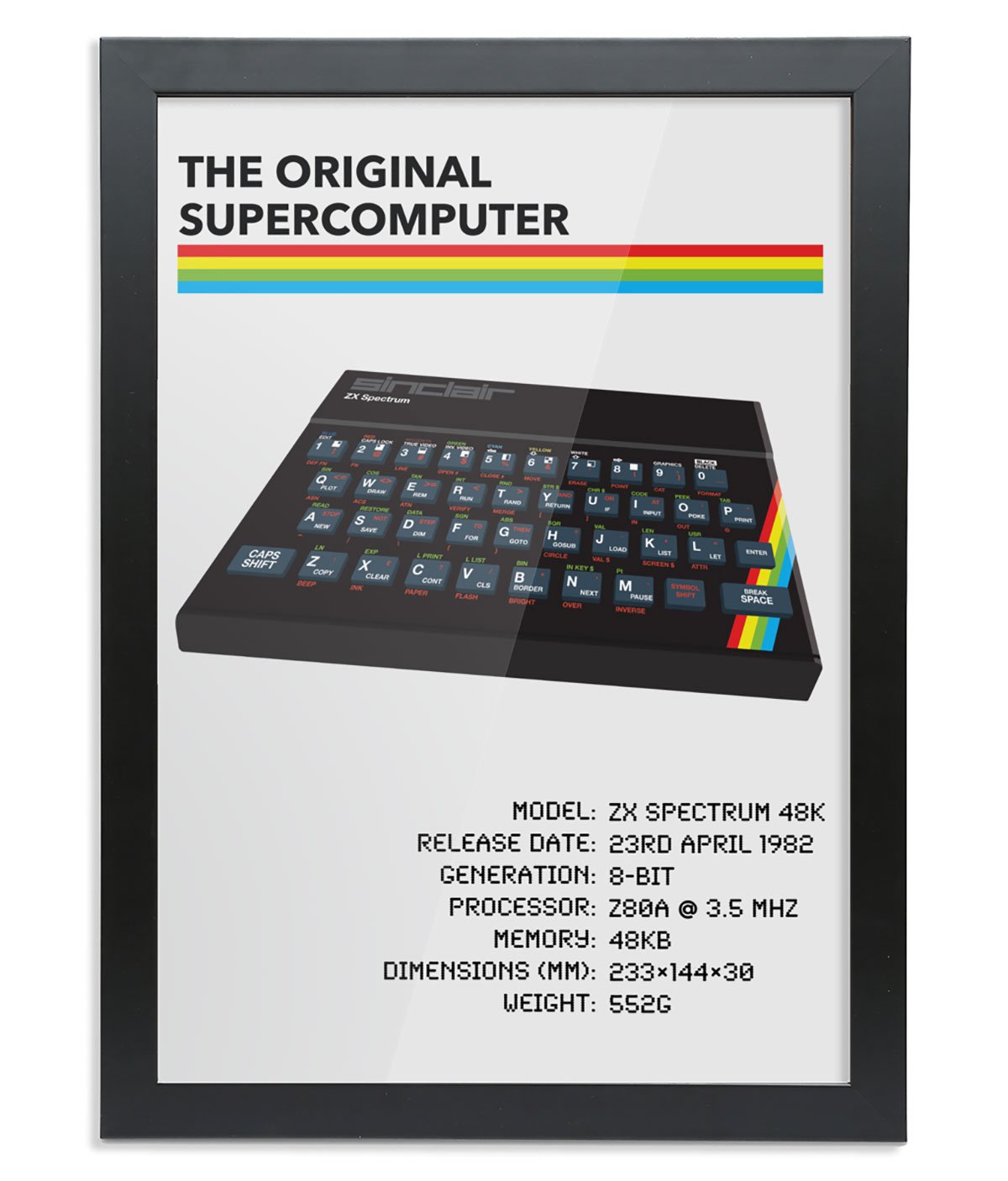 The Original Supercomputer - ZX Spectrum 48k print - NewsThump Store