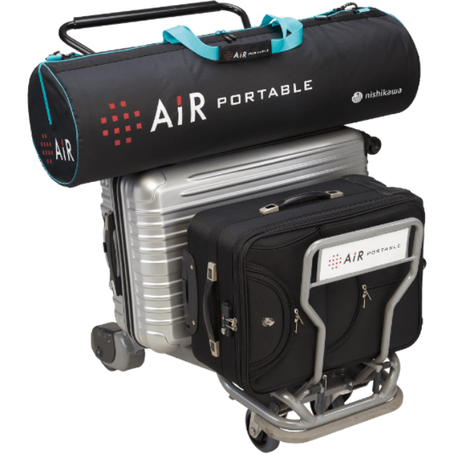 エアーポータブル］モバイルマット 3.5×97×195cm マルチ 表地