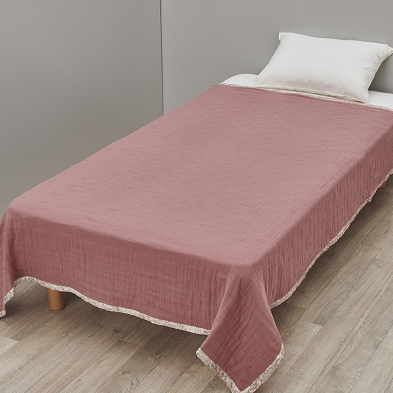 モリス ギャラリー ガーゼケット （シングル）約140×190cm ピンク 綿